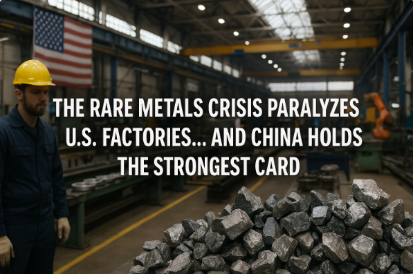 أزمة المعادن النادرة تشل المصانع الأمريكية… والصين تمسك بأقوى ورقة